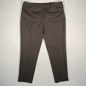 Lafayette 148  Women’s Irving‎ Brown Dress Pants Wool Blend 40x29.5
